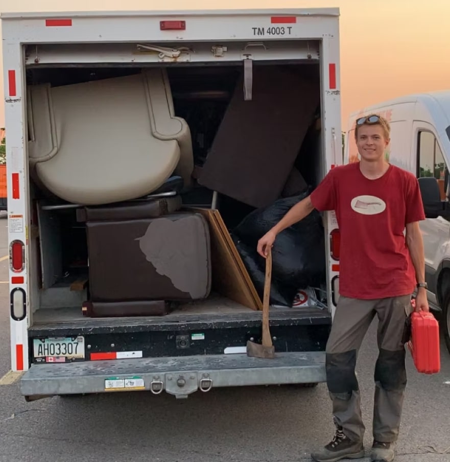 Before and after a cleanout